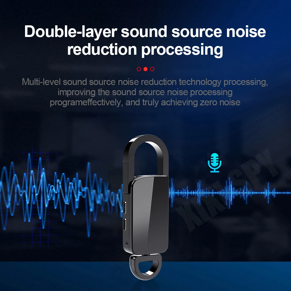 Мини-диктофон с голосовой активацией Цифровая запись устройство прослушивания