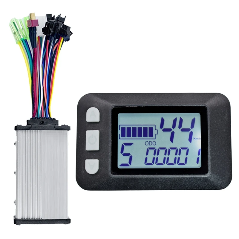 

P9 LCD Display Screen Meter +36V 350W Sine Wave Controller Electric Bike Meter For Electric Scooter (6PIN)