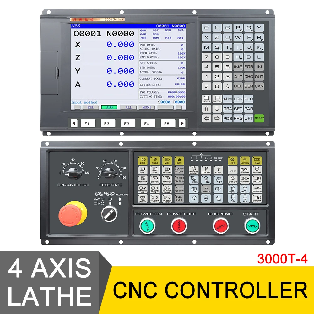 

Low Price 4 Axis CNC Controller With English Panel For Turning Center Similar GSK CNC Controller