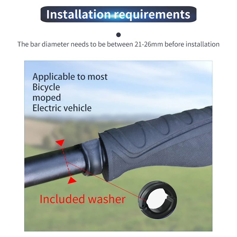 Зеркала заднего вида для велосипеда плоское широкоугольное регулируемое