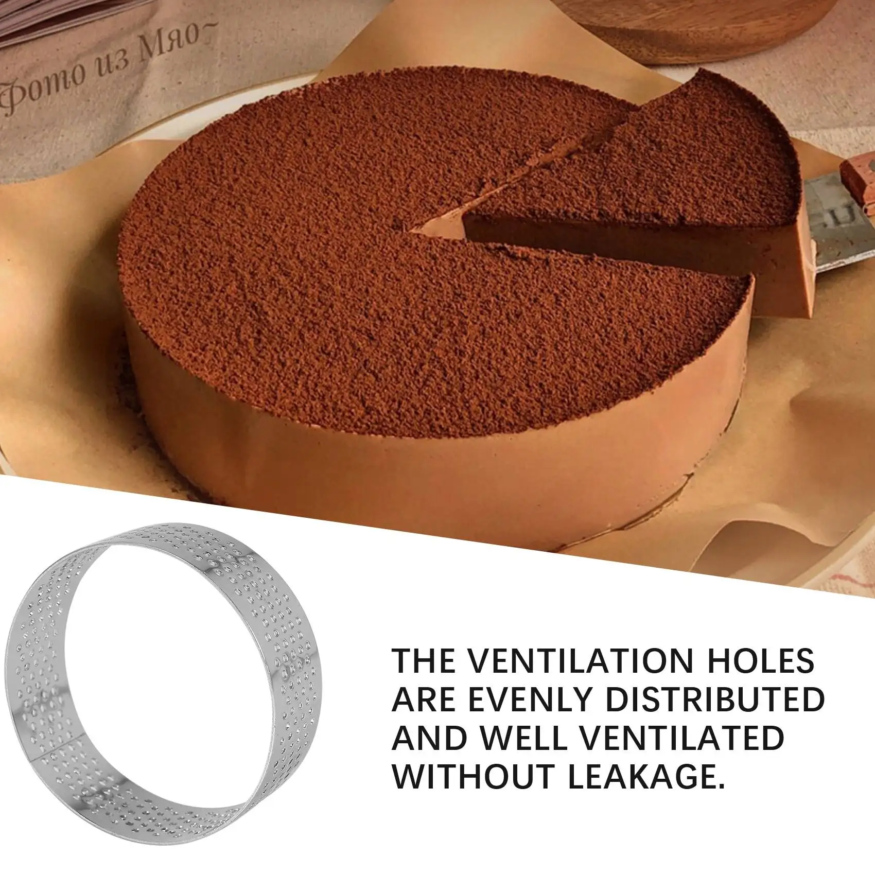 5 шт. 6 см круглое кольцо для пирога десертная нержавеющая сталь перфорация