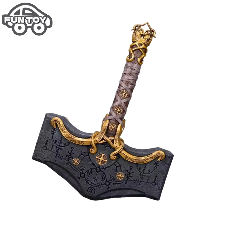 

35 Cm God Of War 5 Thor Hammer Thor Anime Figure Cosplay Thunder Hammer Chaos Blade Role Play Collectable Halloween Kids Toys