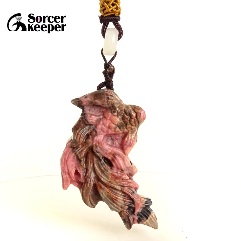 

Ручной работы натуральный с камнем Родонит Кристалл Подвеска для цепочки с бусинами для самостоятельного изготовления ювелирных изделий Ю...