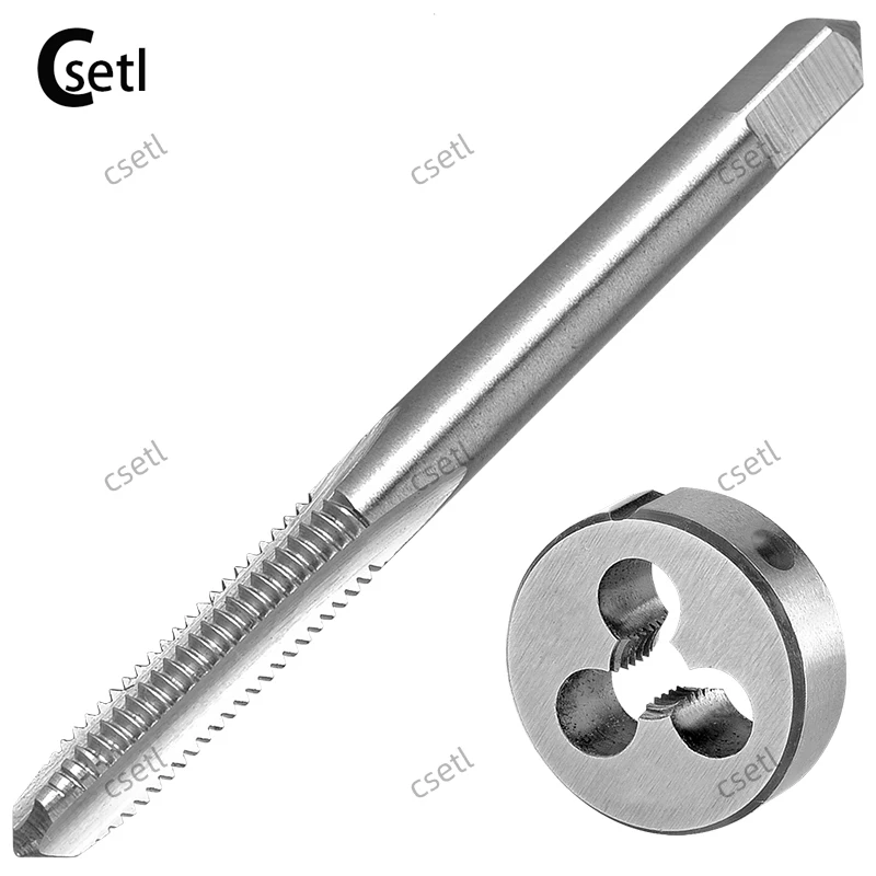

Набор метчиков и матриц Csetl 1/4-40 UNS для правой руки, метчик для машинной резьбы HSS 1/4X40 и круглая матрица
