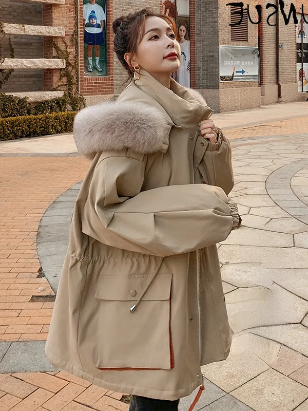 

Jacket Women 2023 Hooded Winter Warm Parkas Thick Coat Female Jackets Korean Style Casual Casaco Feminino Inverno Gxy79