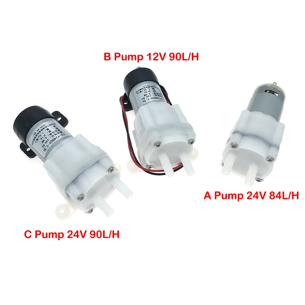 

Самовсасывающий водяной мини-насос 395, 12-24 В постоянного тока, 8 л/ч 90 л/ч, мембранный насос для аквариума, 1 шт.