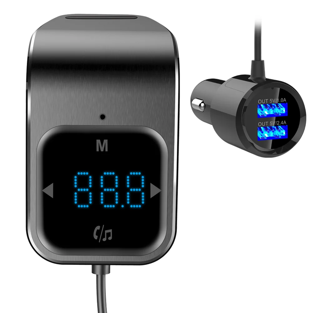 

1pc Transmitter Stereo Dual USB MP3 Handfree Car Support for Car