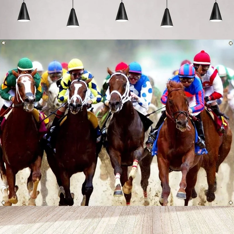 Кентукки Дерби фотобудка фон для фотосъемки Churchill Downs Horse Racing Крытый Открытый