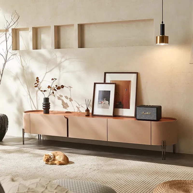 Стол для телевизора деревянная подставка низкая панель современная мебель