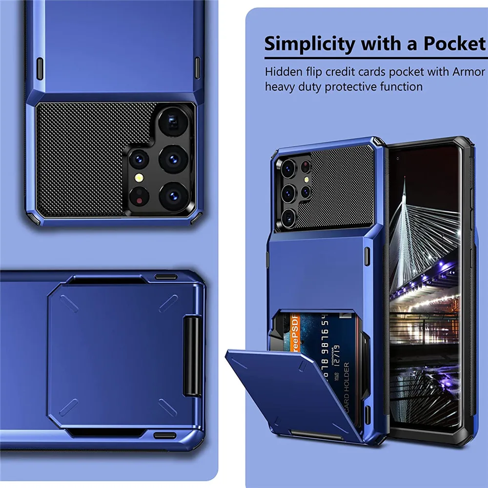 Чехол S22 Ultra для Samsung Galaxy флип-чехол со скрытыми карманами Plus S21 S20 FE S10 Note 20 9 8 |