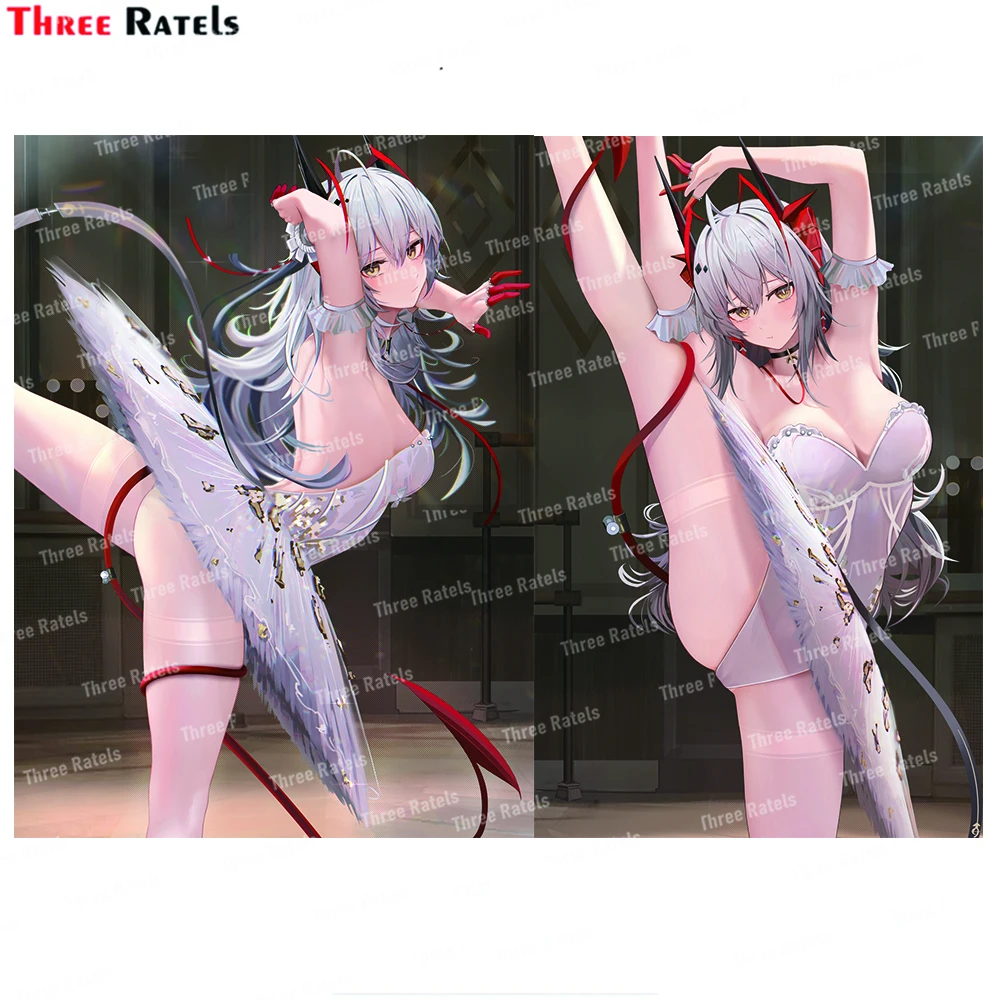 

Three Ratels J790 W Arknights Car Windshield Decals Anti Scratch Film Personalized Creative Scratch Stickers