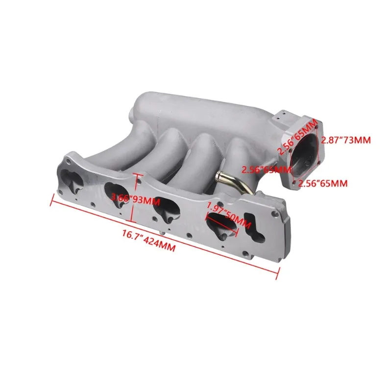 Алюминиевый впускной коллектор K24A2 K20Z3 для Honda Civic 06-11 Acura TSX 04-08, черныйсеребристый, RS-CR1825 (art.: 3920dcc626d2a) - 3920dcc626d2a