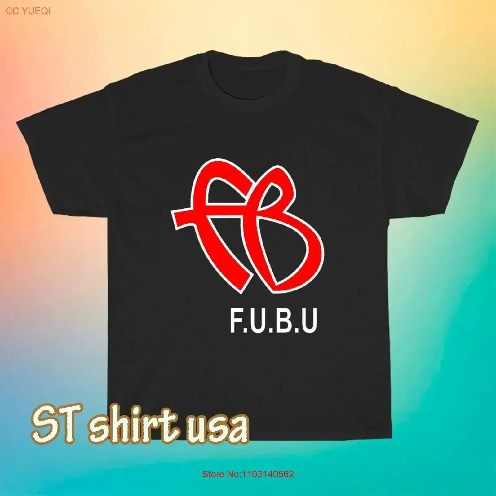 Фото Новая футболка с логотипом FUBU, забавный дизайн, размеры от S до 5XL, винтажный стиль, эффект потертости, уличная мода, универсальная стильная верхняя одежда для повседневной носки, эластичная, винтажная. №1