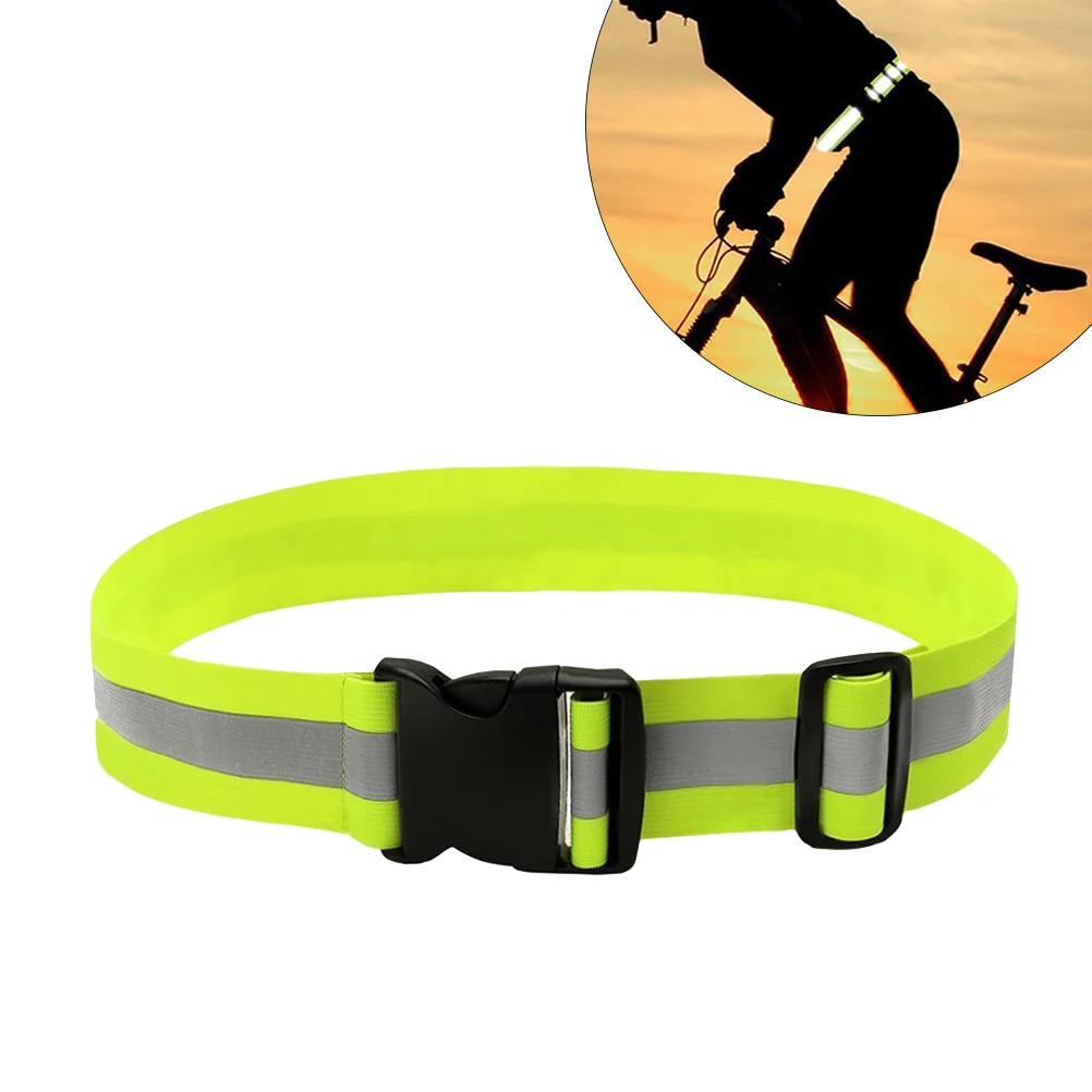 

Sports Highlight Waistband Stretchable Elastic Reflective Belt for Night Riding Running (Fluorescent Yellow)