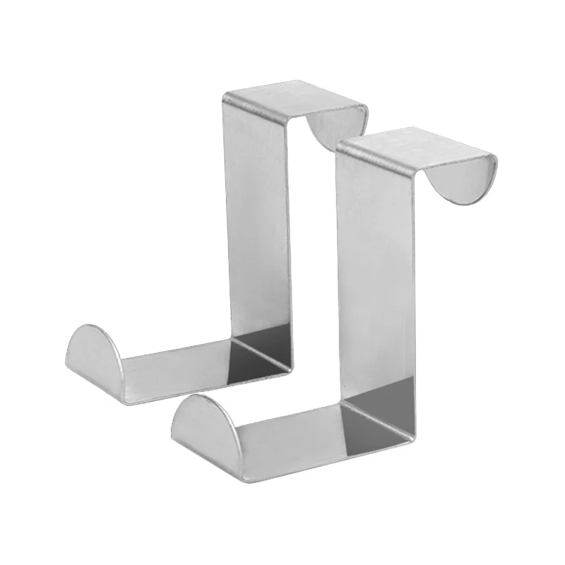 

1pcs Home Kitchen Stainless Steel Door Hooks Self Holder Hanger Hang Coat Hooks Drawer Cabinet Towel Clothes Pothook Door Hook