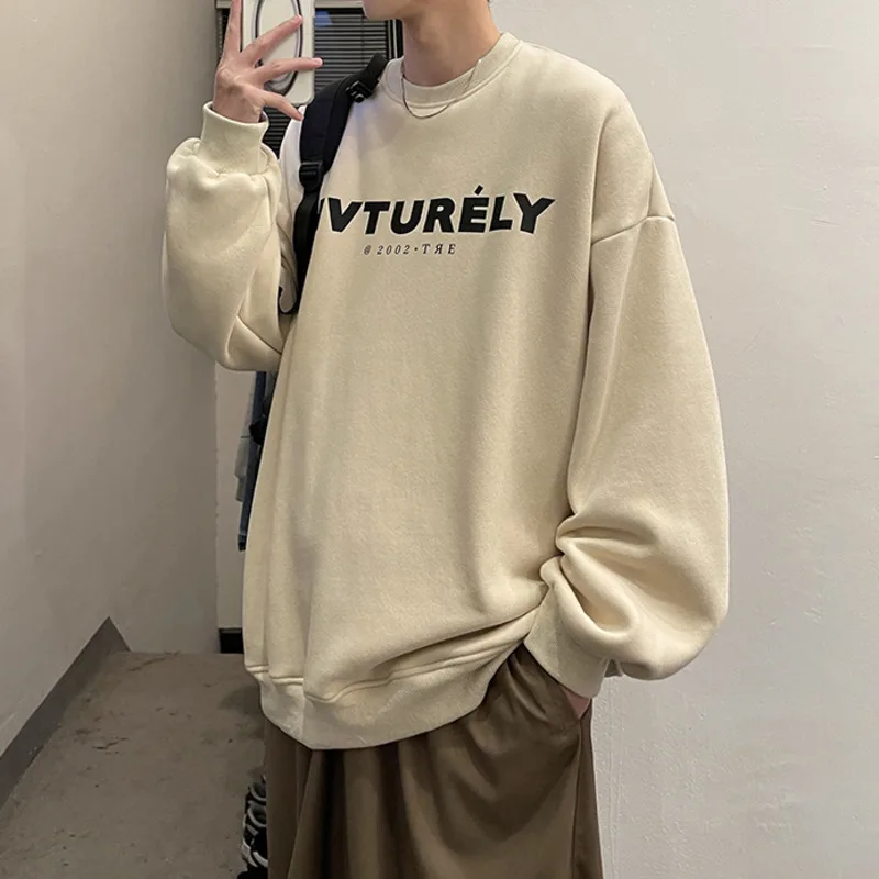 

Privathinker Pullover Round Neck Men's Oversized Hoodies Fashion Brand Casual Couple Clothing Korean Hip Hop Male Sweatshirts