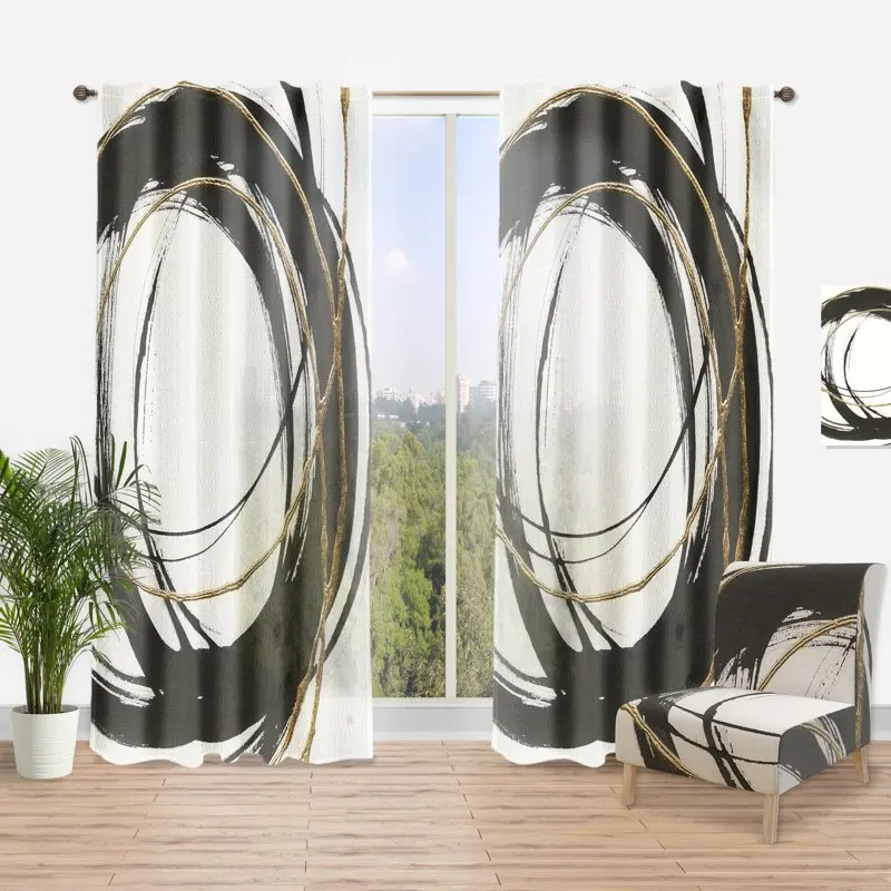 

Monochrome I' Posh & Luxe Curtain Panel