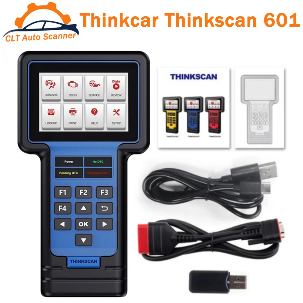 

Original Thinkcar THINKSCAN 601 OBD2 Scanner Car Diagnostic Tool Engine ABS SRS Systems with Oil EPB SAS TPMS Reset SRS Oil TPMS