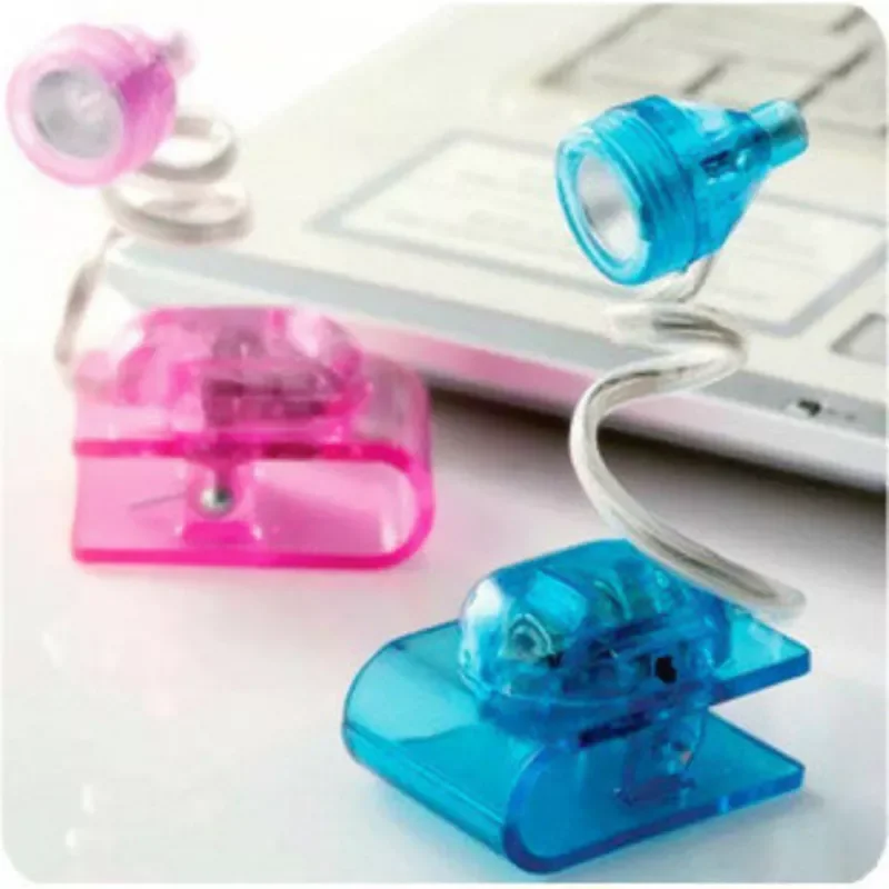 

Durable Adjustable Bright LED Clip on Book Reading Light Mini Table Lamp with Battery