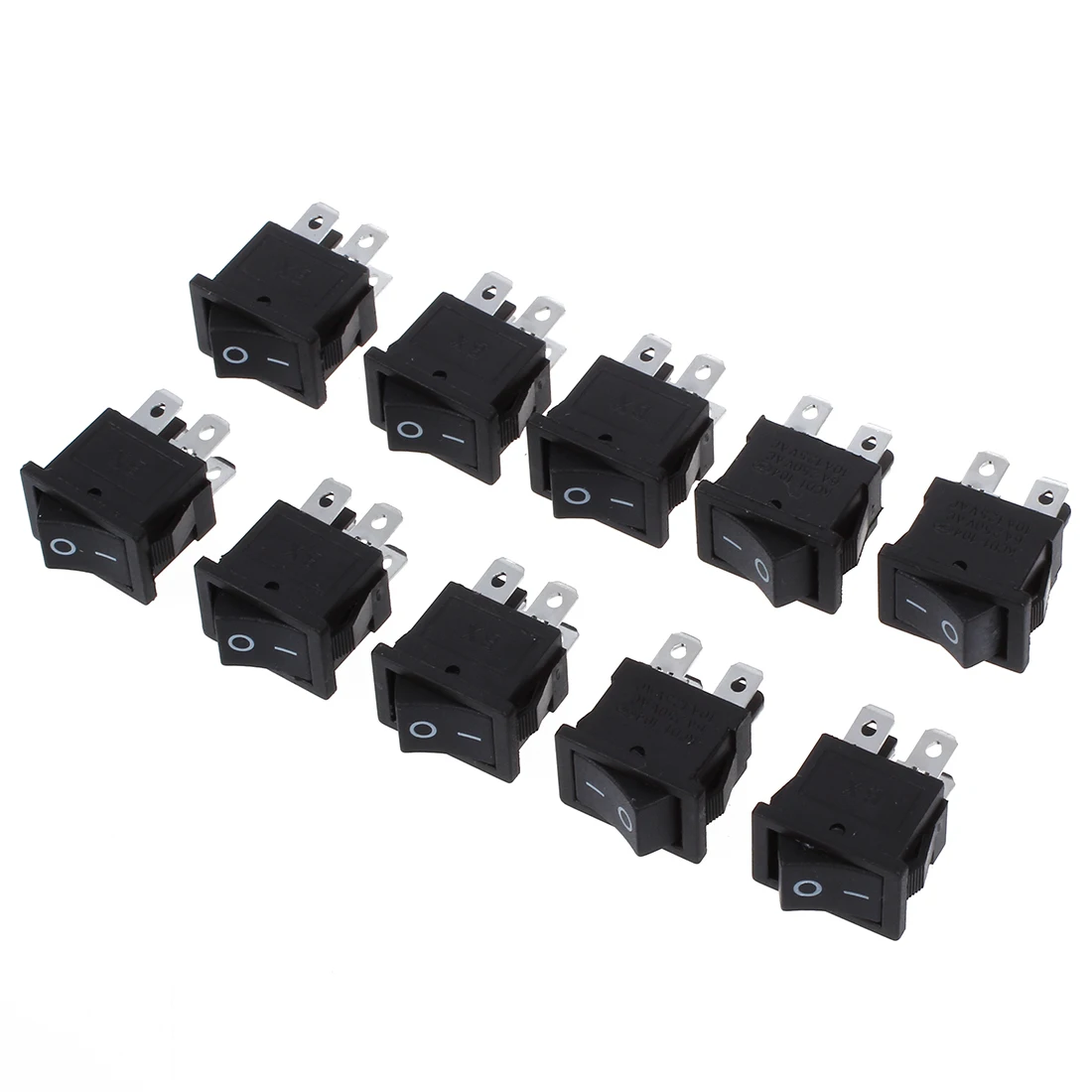 10 шт. x 4-контактные двухпозиционные тумблеры DPST 10A/125V 6A/250V AC
