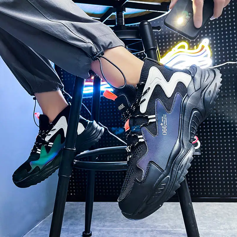 

Kids Sneakers Vulcanize Men's Running Sport Shoes Rhinestone Running Man Running Large Brand Fashionable Sports Shoes Tennis