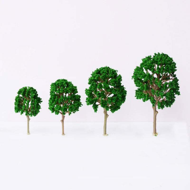 

10Pcs Sand Table Model Tree Mini Plastic Finished Tree Miniature Architectural Scene Tree Landscape Tree Plastic Mulberry Tree