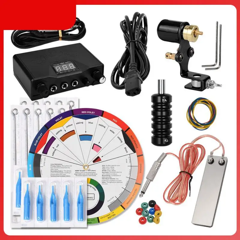 

US/EU/UK Plug NEW Professional Setters Tattoo Machin Tattoo Power Supply Group Suit Set Semi-Permanent Tattoo Art Tools