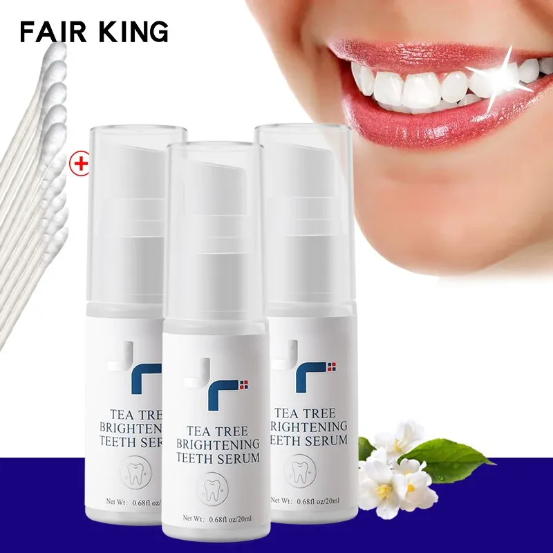 

3Pc Tea Tree Teeth Whitening Essence Remove Plaque Stains and Improve Mouth Freshness Teeth Whitening Products 20Ml