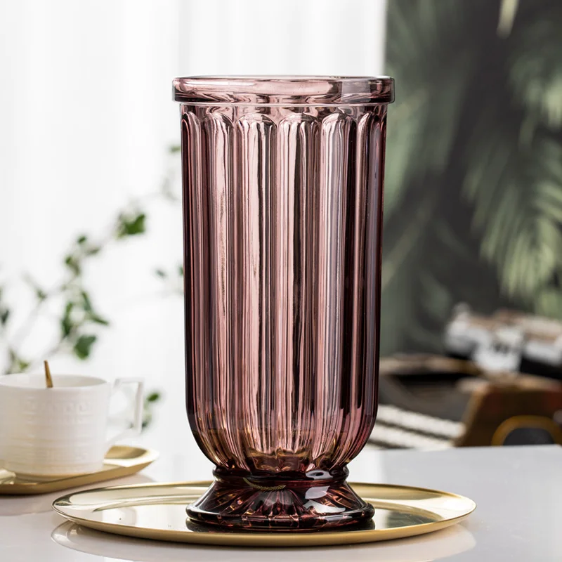 

Modern Nordic Flower Vase Terrarium Ikebana Plant Clear Luxury Vase Aesthetic Crystal Wedding Floreros Decoration Home LK50VA