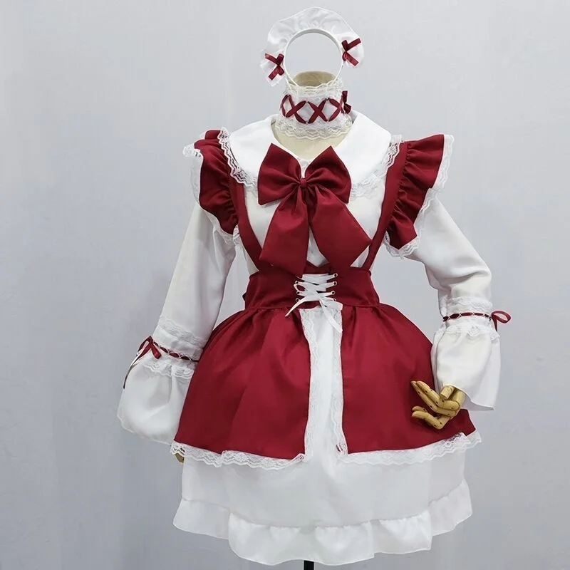 

Cosplay Christmas Maid Costume Gothic Lolita Dress Japanese Kawaii Girl Anime Cartoon Party Outfits Sexy Lingerie Dress New 2RL8