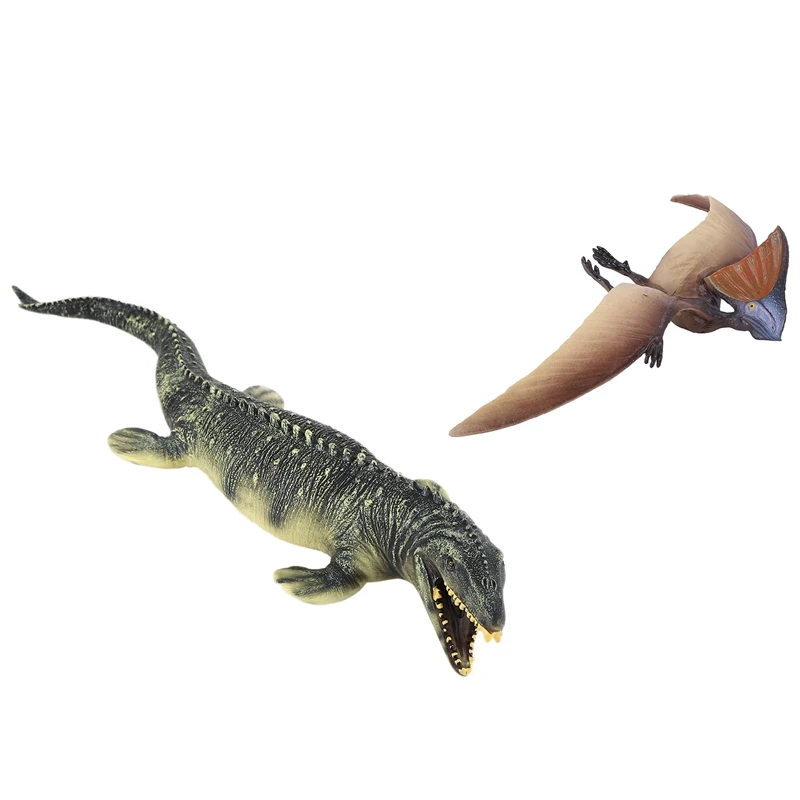 

-2 шт. пластиковые фигурки динозавров птерозавров, игрушечные модели, игрушки для детей, подарки для мальчиков, 45X14 см и 22,5X9 см