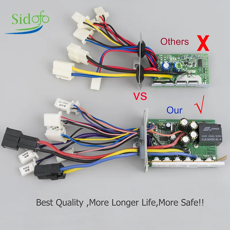 Щетка для электровелосипеда контроллер 24V/36V/48V 500W-1000W электрического велосипеда