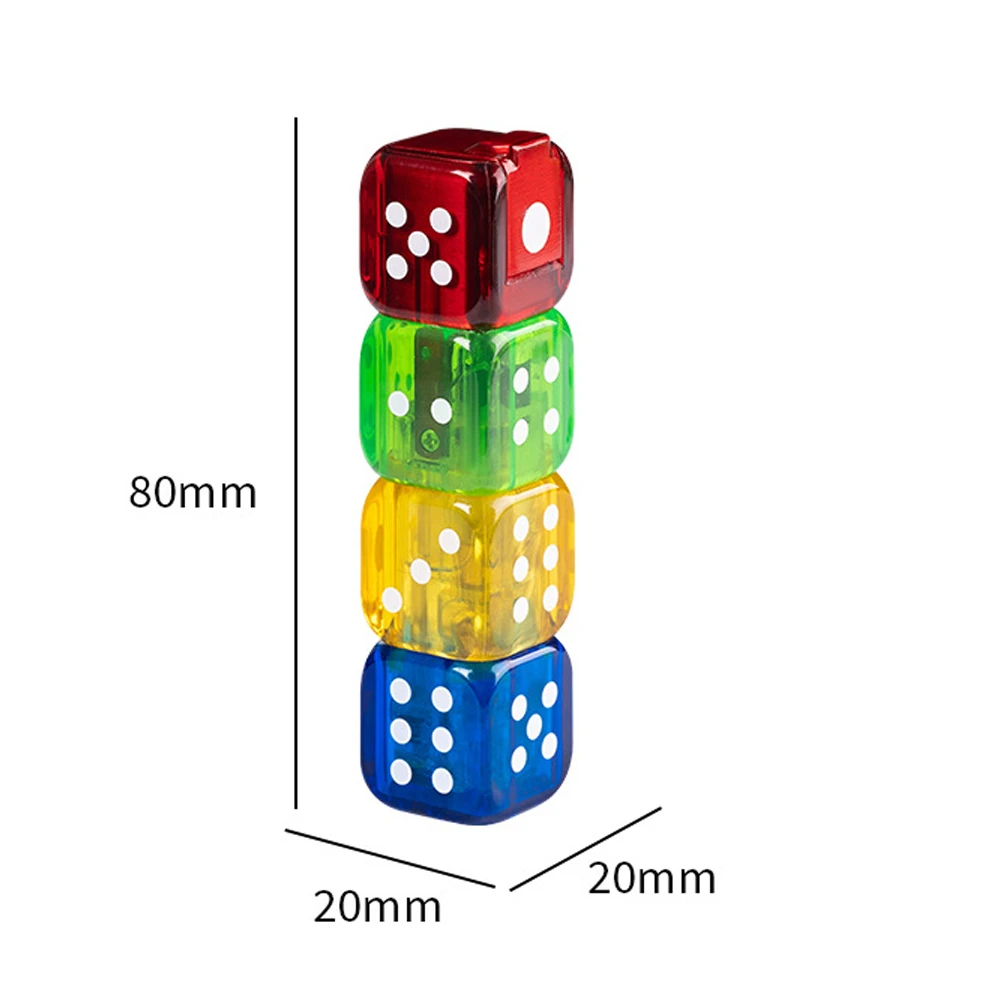 Creative Green Flame Dice Lighter Cool LED Colorful Light Windproof Butane Gas Tube Straight Fire Jet Lighter Cigarette Tool images - 6