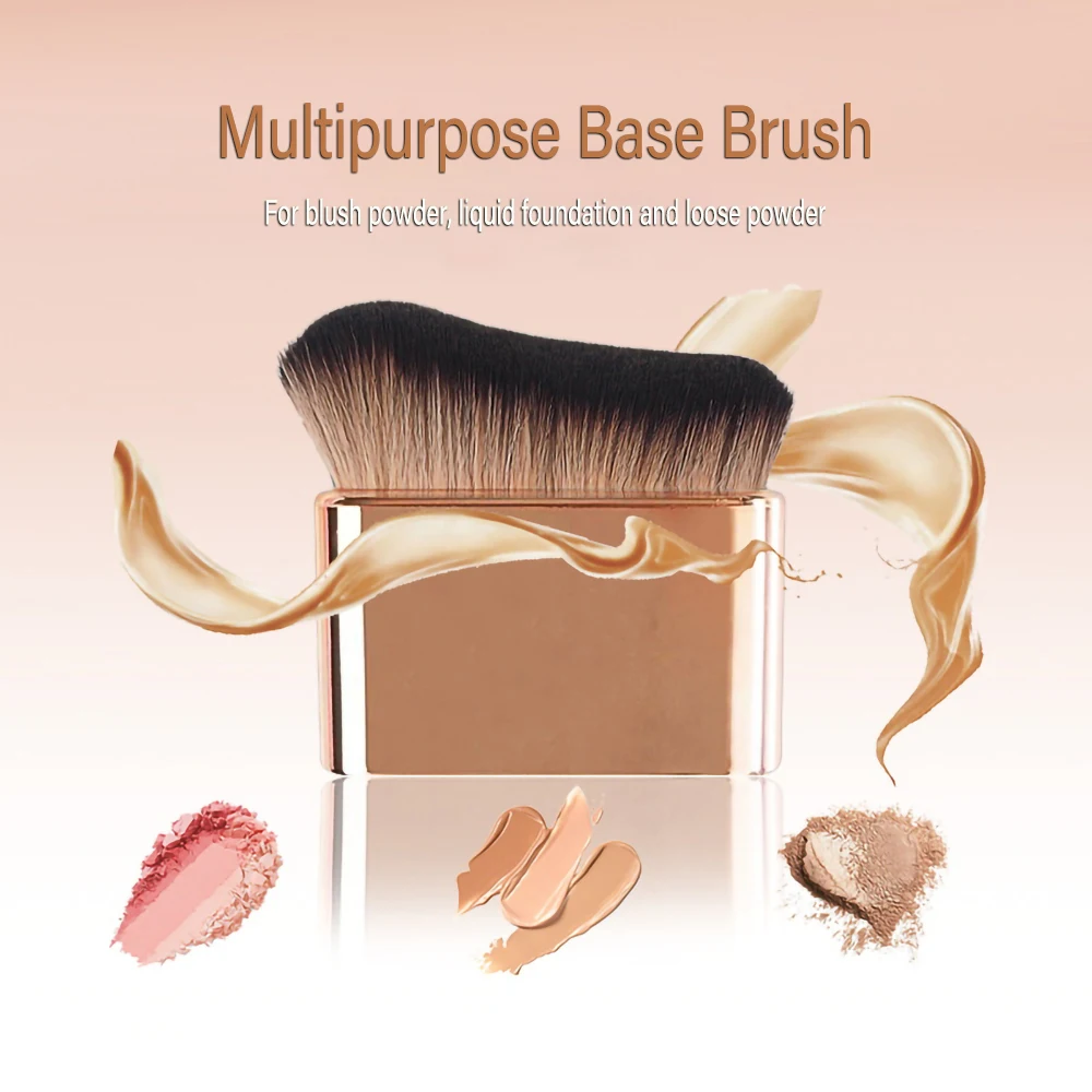 Роскошные кисти для макияжа цвета шампанского плоская Тональная основа