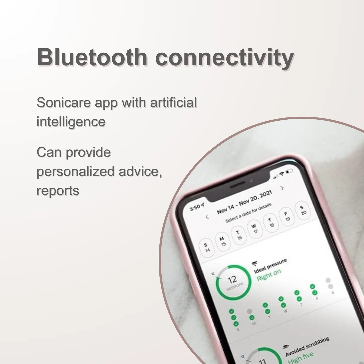 Электрическая зубная щетка Philips Sonicare серии 9000 HX9912 подключение Bluetooth 4 режима с