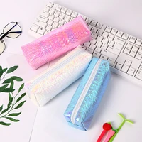 fashion new fish scale large capacity stationery school supplies magic pen bag