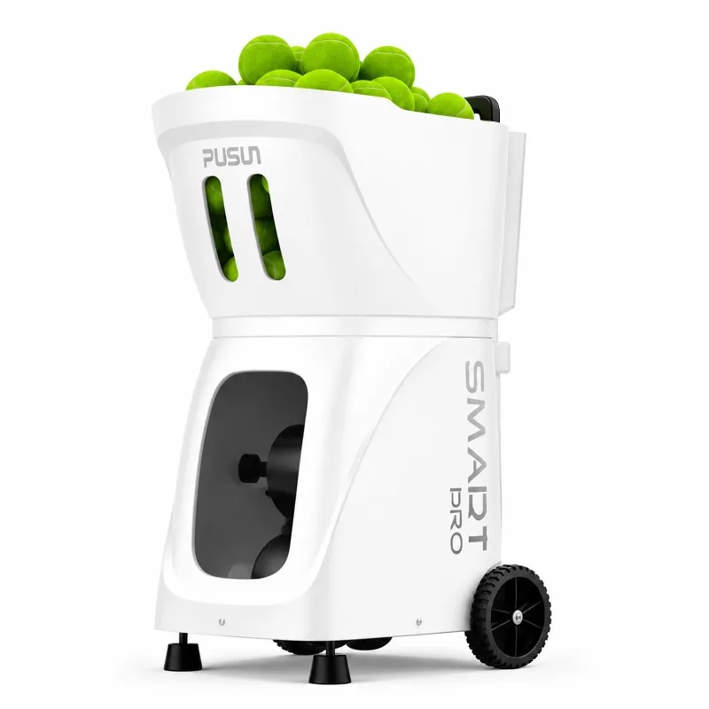 Фото Новая теннисная машина Pusun PT Smart Pro 2026 с дистанционным управлением, регулируемой скоростью и осцилляцией для индивидуальных тренировок №2