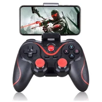 wireless android gamepad t3 x3 wireless joystick game controller bluetooth bt3 0 joystick for mobile phone tablet tv box holder