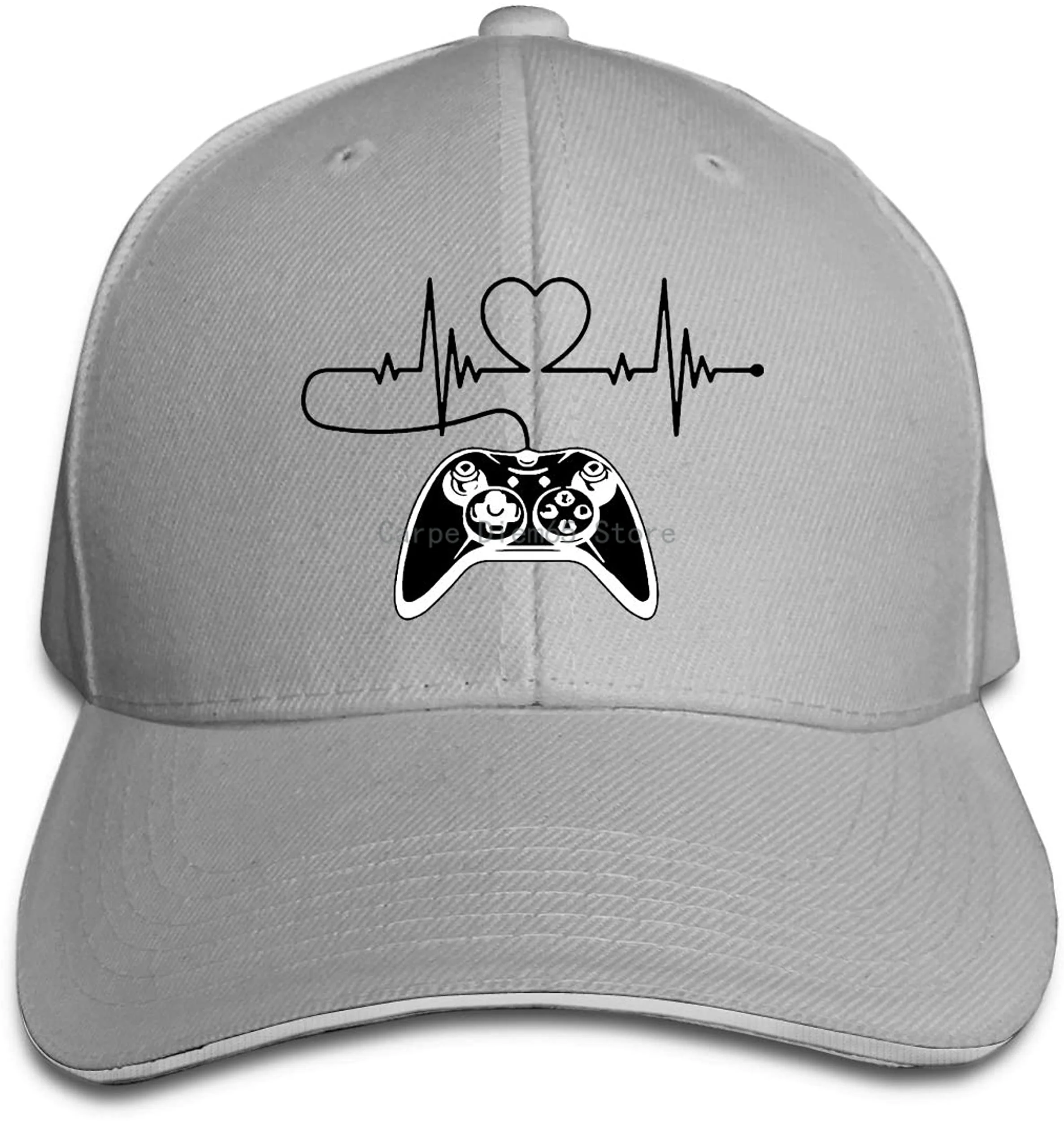 

Heart Beat of A Gamer Unisex Sandwich Cap Adjustable Hats