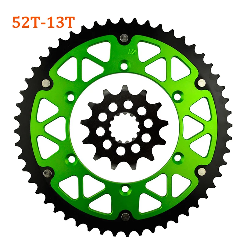 

Передняя Звездочка для мотоцикла 13T 14T 45T ~ 52T, задние зубья для KAWASAKI KLX450R KX450F KLX450 KX450 KLX KX 450 R F