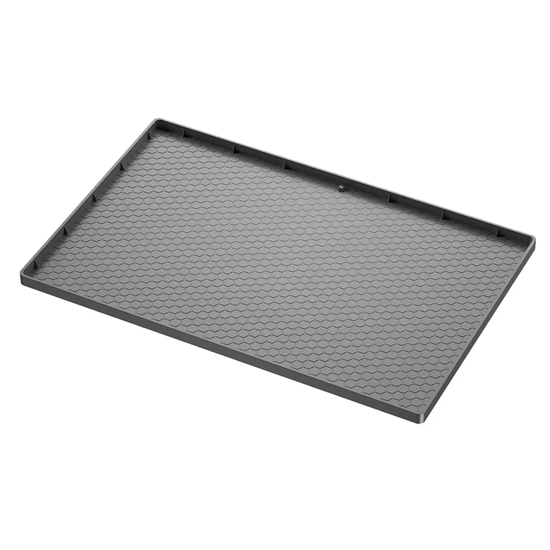 

Under Sink Mat - Waterproof Kitchen Cabinet Tray-34Inch X 22Inch Silicone Under Sink Liner With Drain Hole -Cabinet Mat