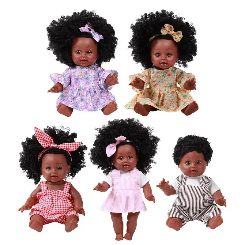 

Американская африканская девочка, кукла-Реборн, Реалистичная кукла для новорожденных, девочка с темной кожей, которая выглядит, настоящая кукла-младенец, детские игрушки для девочек