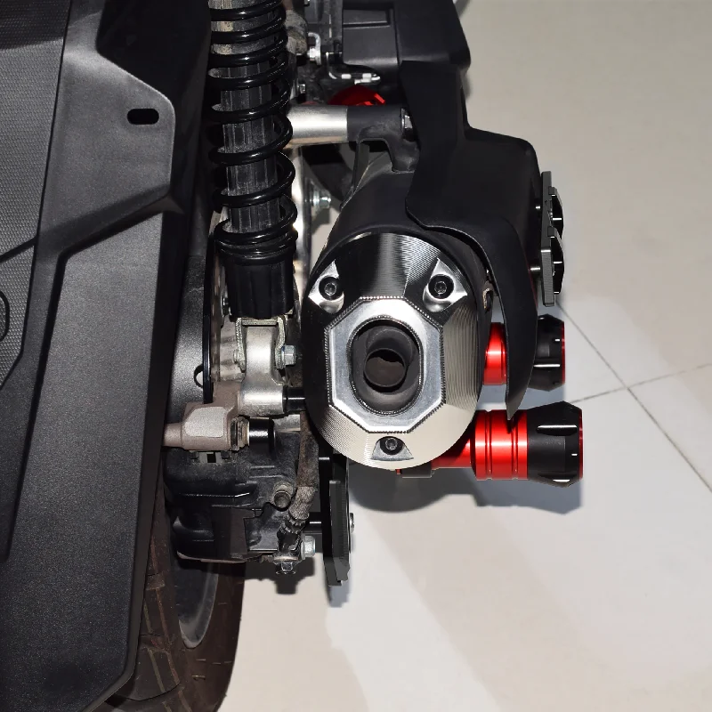 Фото Chekis подходит для Honda Pcx125/150/160 Forza300/350 Nss350 Adv350 модифицированная выхлопная труба, защита от падения, шарик для предотвращения столкновений, защита №5