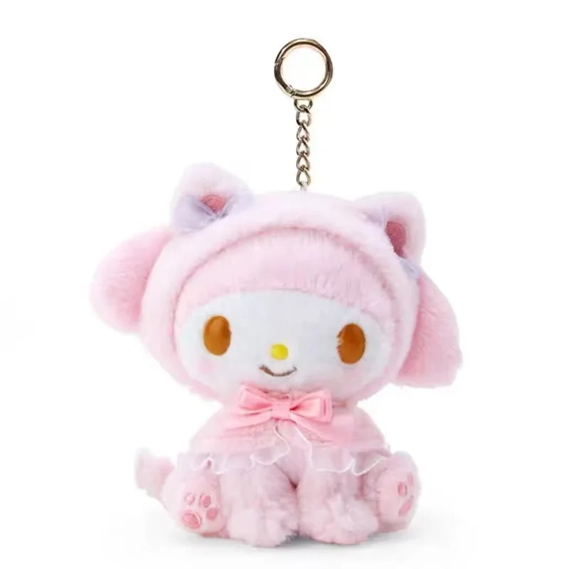 Фото Новые японские плюшевые куклы Sanrio в стиле Куроми, Синаморолл, Мелоди, Хелло Китти, кавайные брелоки, подарки на день рождения для студентов №4