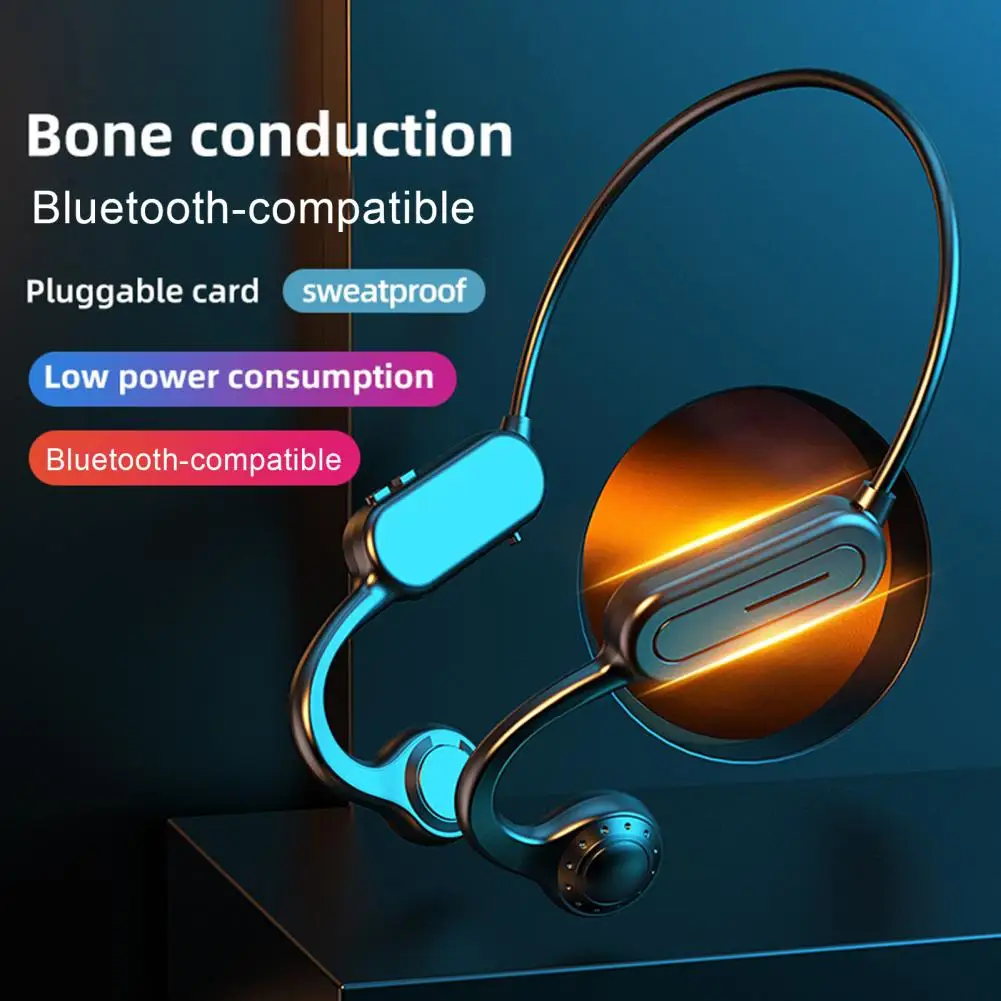 

Bluetooth-compatible Earphone Convenient Low Power Consumption Lightweight Stereo Surround Wireless Headphone for Running