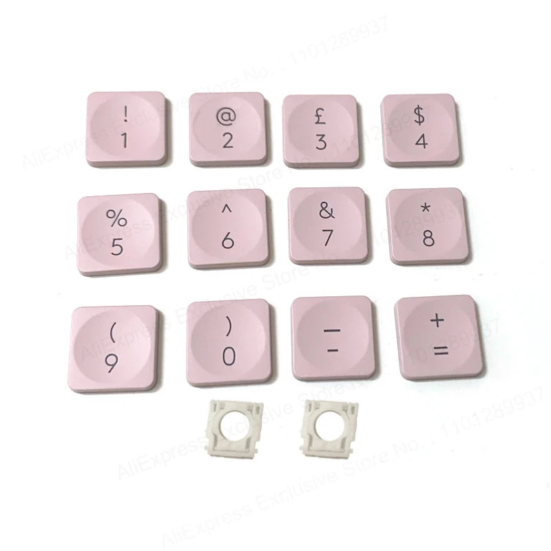 Фото Запасные ключи и зажимы для клавиатуры ноутбука для Logitech Craft MX Keys Mini Pink Esc F1 F2 F3 F4 F5 F6 F7 F8 колпачок и петля №2