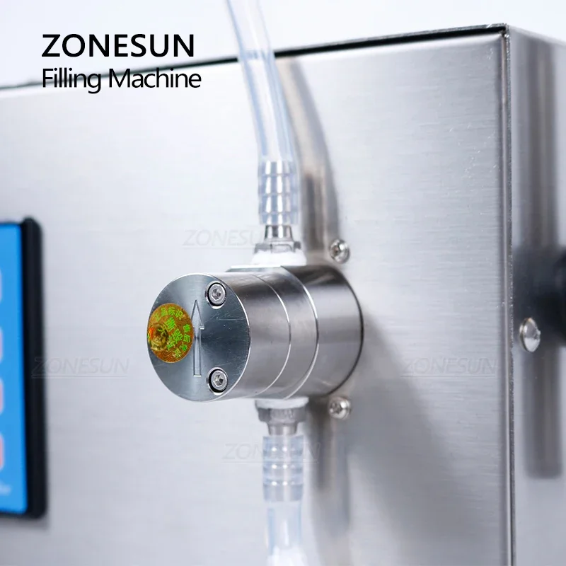 ZONESUN Автоматическая бутылка для воды сока магнитный насос наполнитель машина