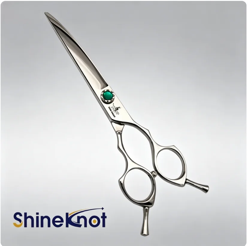 Фото Машинка для стрижки животных SHINEKNOT, 7,5 дюймов, из нержавеющей стали, для собак, дуговая, круглая №4