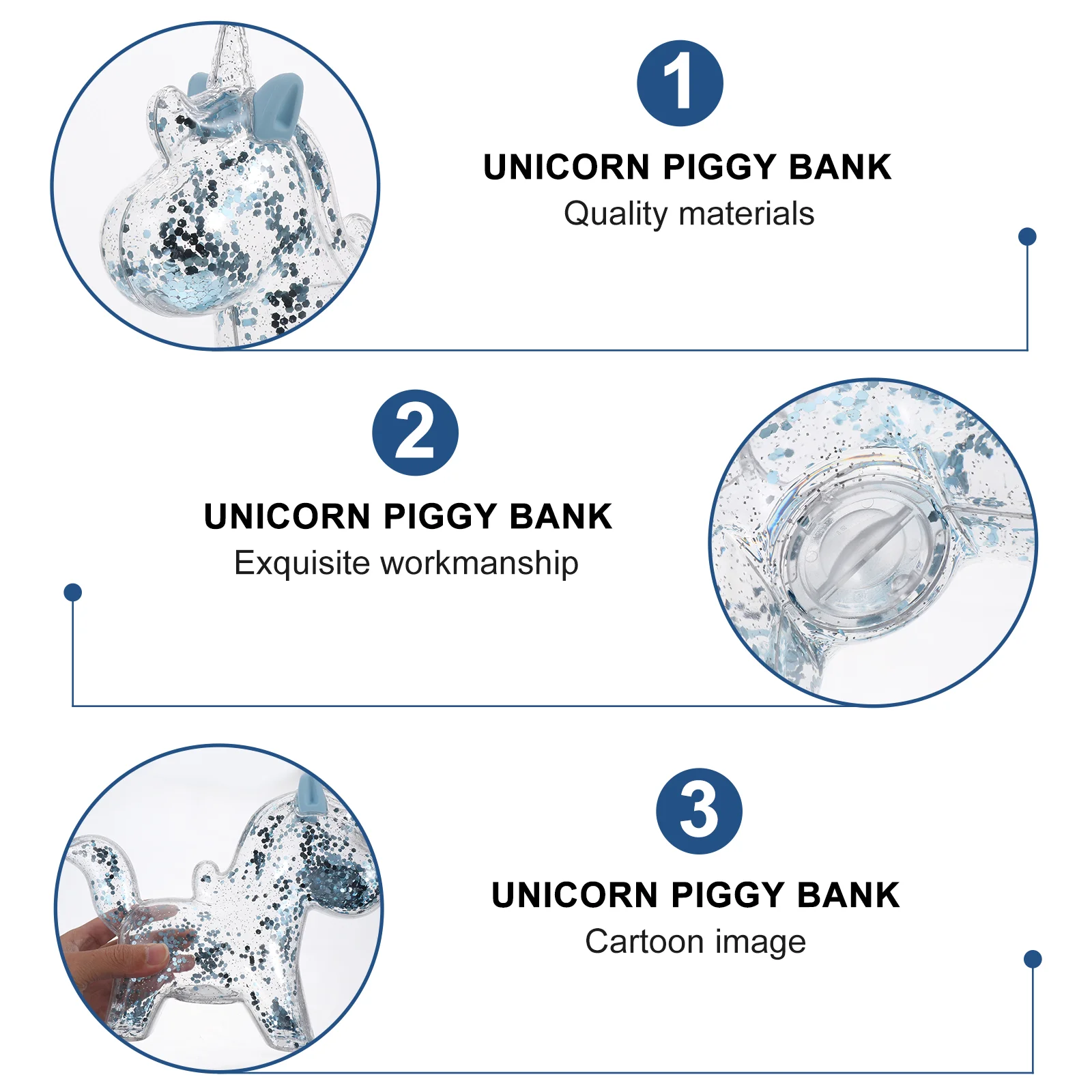 Единорог копилка украшение для монет прозрачный горшок экономии мальчиков и
