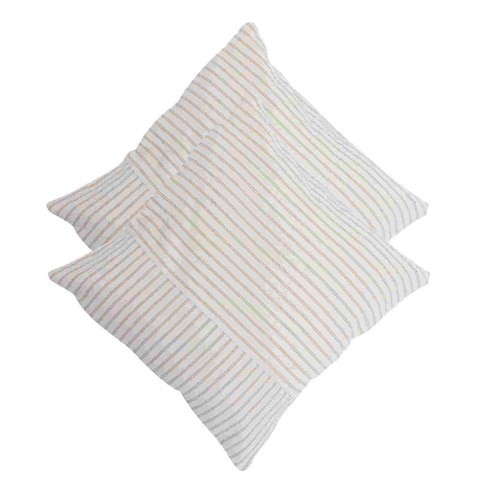 

2Pcs Square Pillow Cover Cushion Cover Cotton Linen Cushion Covers Pillowcases with Invisible Zipper